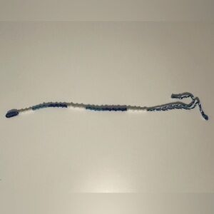 Blue and white chinese staircase friendship bracelet